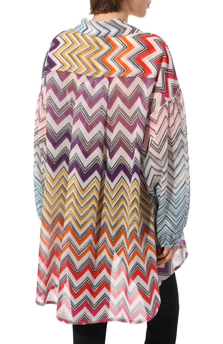 Блузка из хлопка и шелка MISSONI, арт. MS23SK0P/BW00NM, фото 1