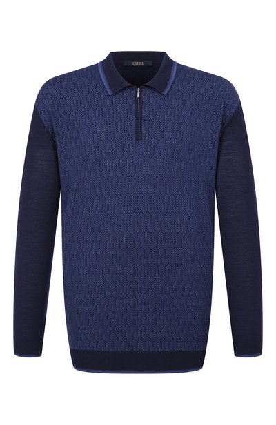 Мужская поло из шерсти и шелка ZILLI, арт. KZP001M0230VHE001