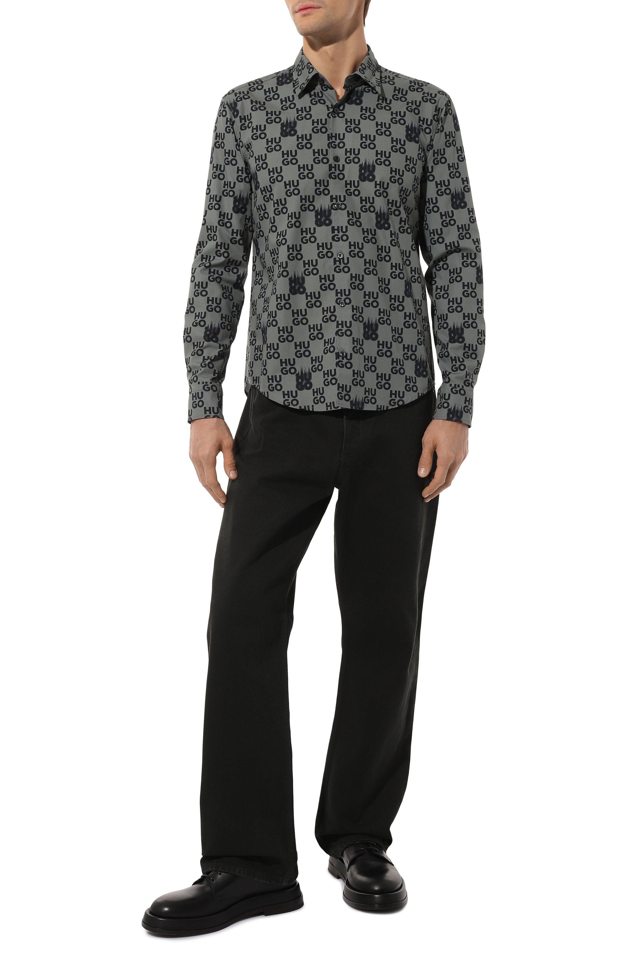 Хлопковая рубашка HUGO, арт. 50534257, фото 2