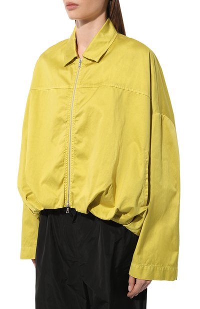 Хлопковая куртка DRIES VAN NOTEN желтого цвета по цене 108500 руб., арт. 231-010506-6055, фото 3 Хлопковая куртка DRIES VAN NOTEN, арт. 231-010506-6055, фото 3