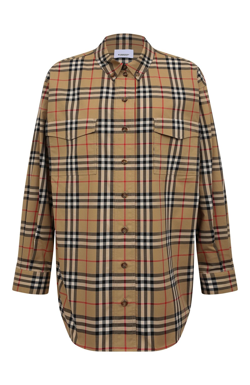 Хлопковая рубашка BURBERRY, арт. 8022285, фото 1