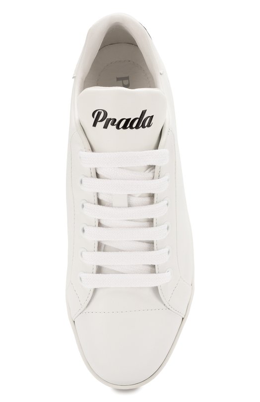 фото Кожаные кеды prada