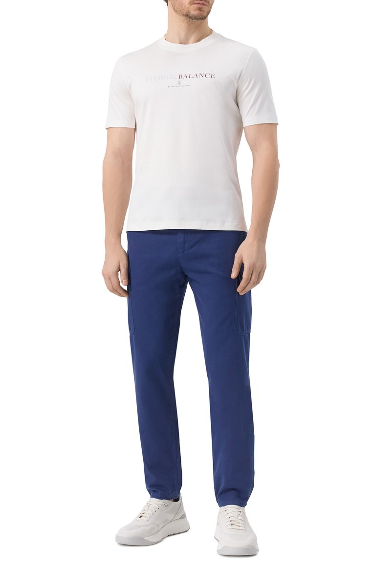 Хлопковая футболка BRUNELLO CUCINELLI, арт. M0B138433, фото 1