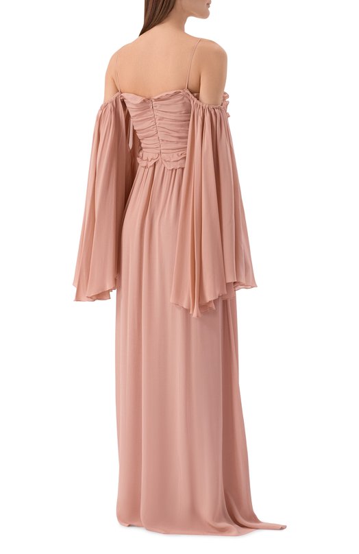Платье из вискозы Blumarine 4A457A Розовый  4A457A Фото 3