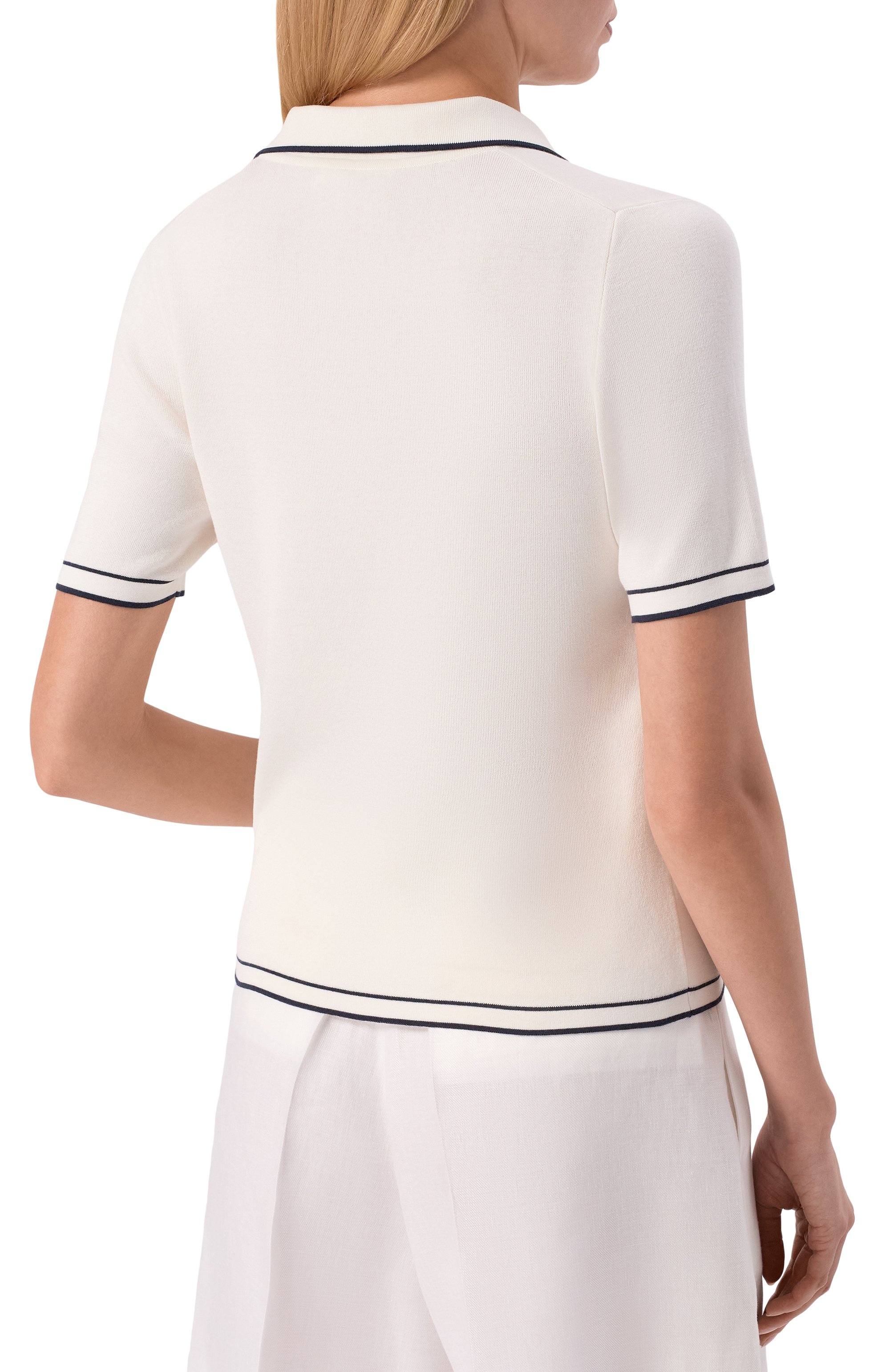 Поло из шелка и хлопка MVST, арт. M26.2PW.K223-SS/Y201, фото 4