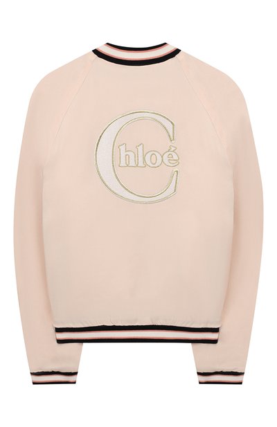 Двусторонний бомбер CHLOÉ розового цвета по цене 26600 руб., арт. C16337/14A, фото 4 Двусторонний бомбер CHLOÉ, арт. C16337/14A, фото 4