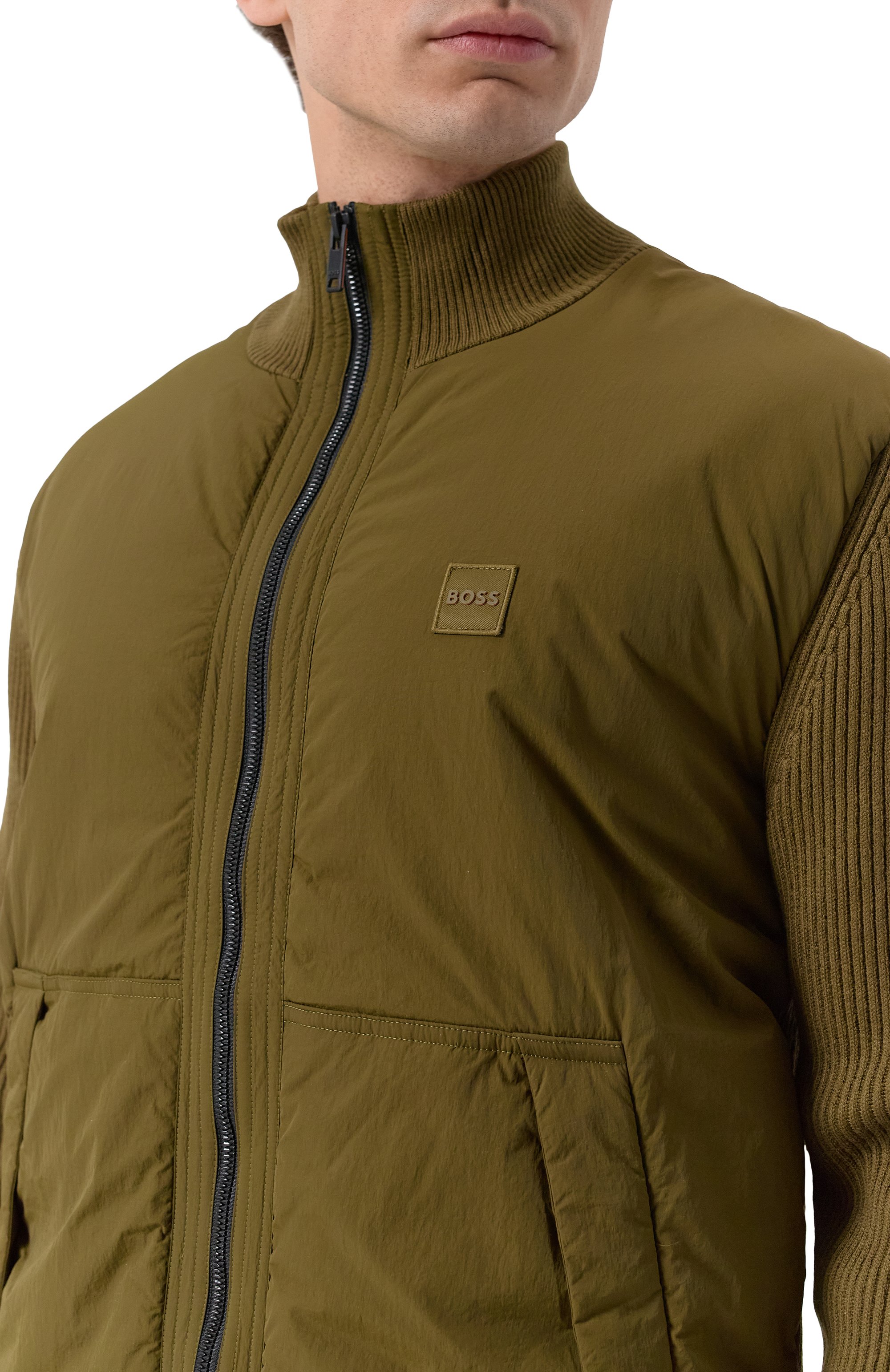 Комбинированный кардиган BOSS ORANGE, арт. 50531494, фото 5