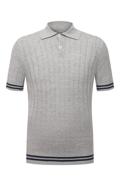 Поло изо льна и хлопка BRUNELLO CUCINELLI, арт. M2L703305, фото 1