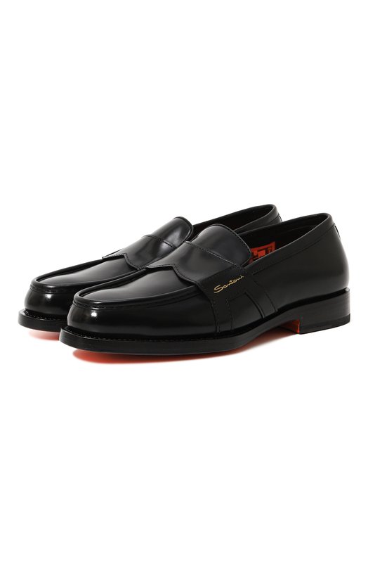 фото Кожаные лоферы santoni