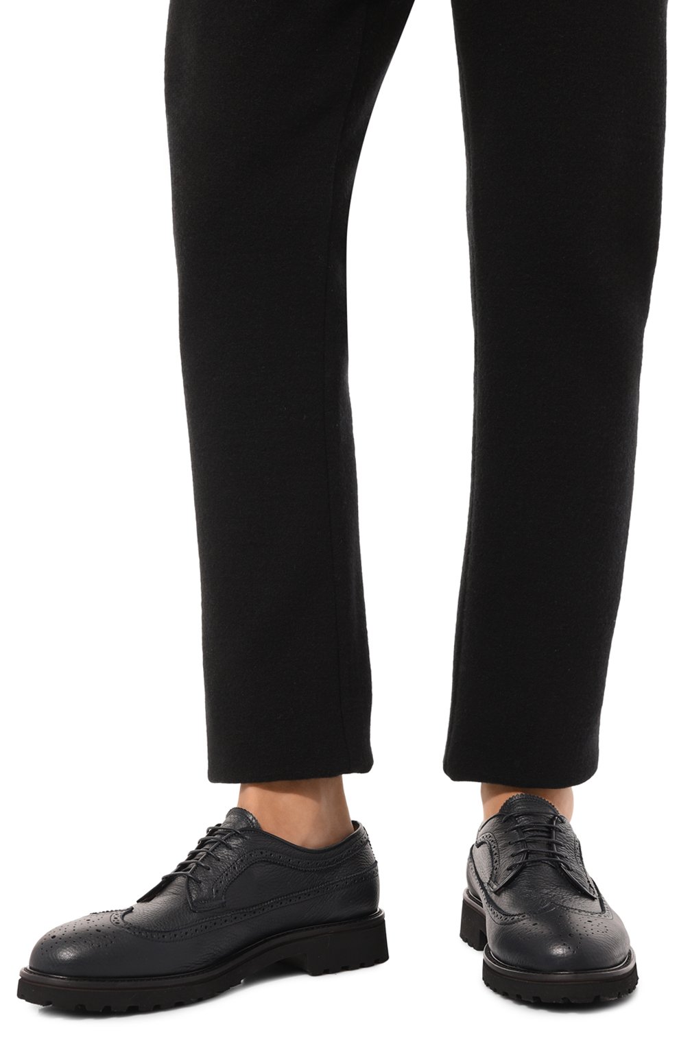 Кожаные дерби CAMERLENGO, арт. 16591/BLU, фото 3