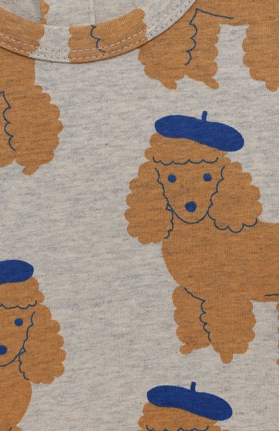 Хлопковое боди TINYCOTTONS серого цвета по цене 7940 руб., арт. AW23-038, фото 3 Хлопковое боди TINYCOTTONS, арт. AW23-038, фото 3