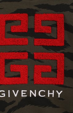 Детский хлопковый свитшот GIVENCHY зеленого цвета, арт. H05106 | Фото 3 (Кросс-КТ НВ: Спорт-одежда, Свитшоты; Материал внешний: Хлопок; Статус проверки: Проверена категория; Ростовка одежда: 18 мес | 86 см, 24 мес | 92 см, 36 мес | 98 см, 9 мес | 74 см)