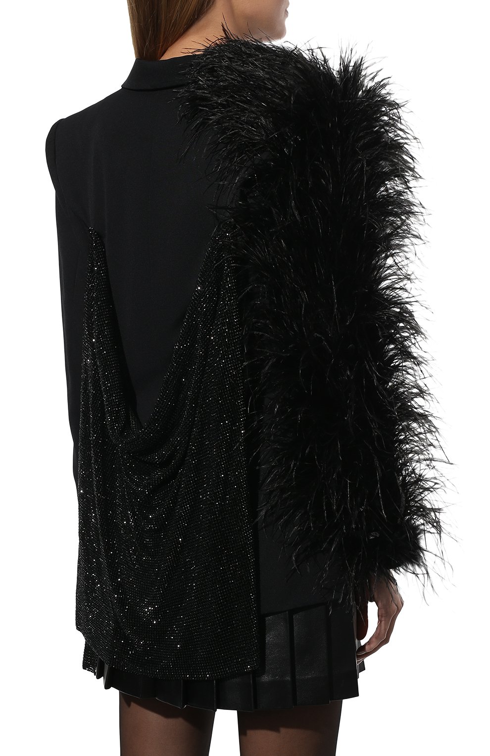 Жакет с отделкой перьями LOULOU, арт. 1103, фото 4