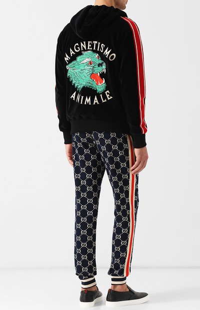 Хлопковая толстовка на молнии с капюшоном GUCCI, арт. 527964/X9V07, фото 2