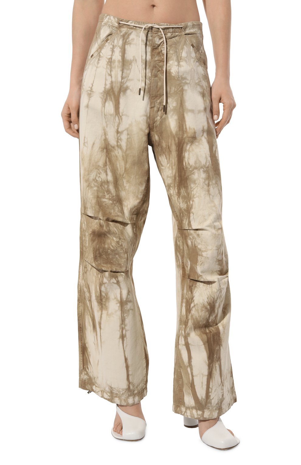 Хлопковые брюки DARKPARK бежевого цвета по цене 67600 руб., арт. WTR02/FAP01W2, фото 3 Хлопковые брюки DARKPARK, арт. WTR02/FAP01W2, фото 3