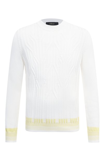 Мужской джемпер из хлопка и шелка ZILLI, арт. KRN001M0142VCR000