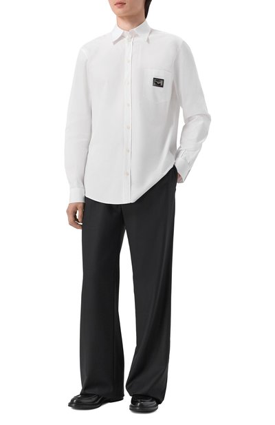 Мужская хлопковая рубашка DOLCE & GABBANA, арт. G5JG4T/FU5U8