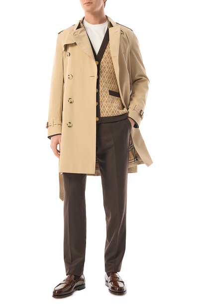 Хлопковый тренч BURBERRY, арт. 8079388, фото 2