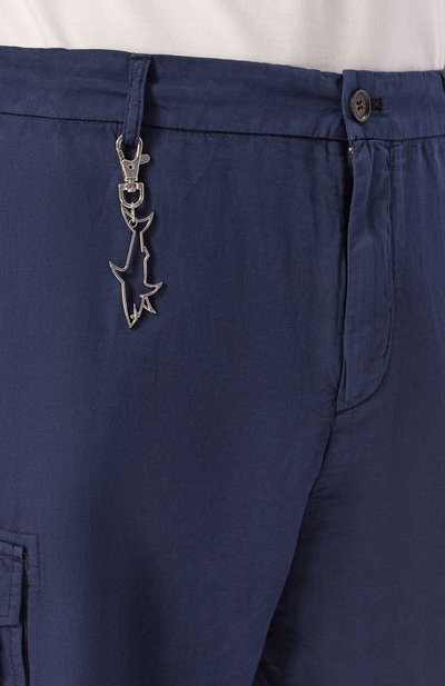 Шорты из хлопка и льна PAUL&SHARK, арт. 26414035, фото 5