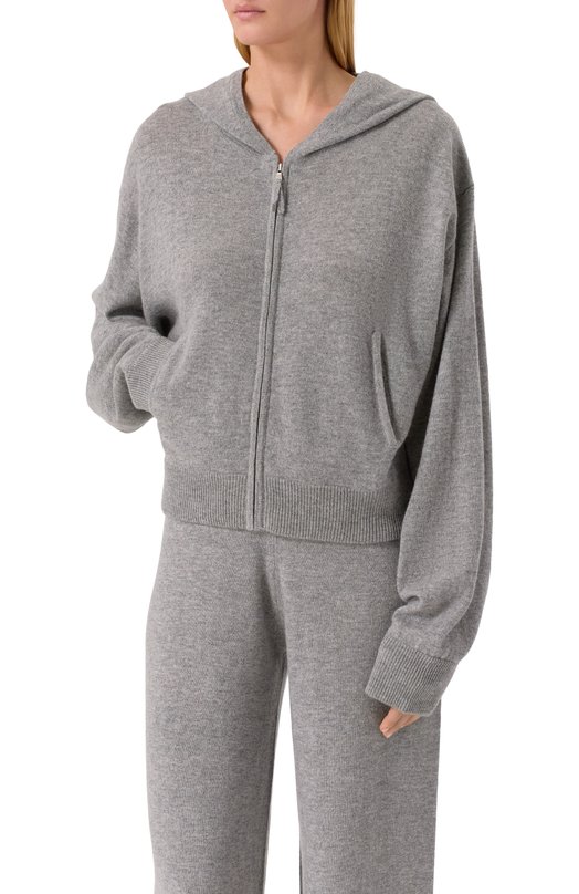 Кардиган из шерсти и кашемира Allude 255/17700 Серый  255/17700 Фото 3