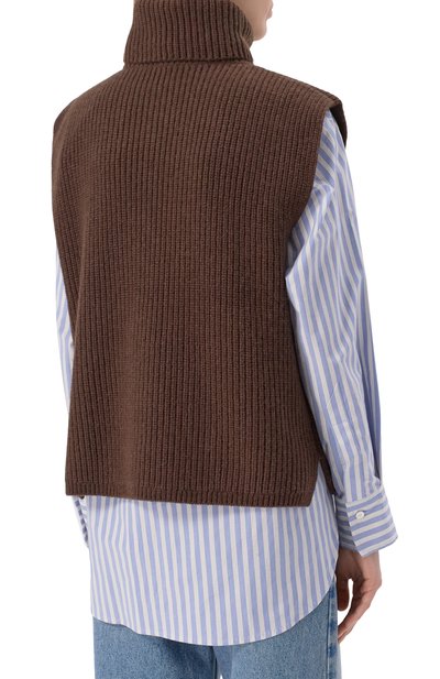 Кашемировый жилет ARCH4 коричневого цвета по цене 68400 руб., арт. KNVS20202, фото 4 Кашемировый жилет ARCH4, арт. KNVS20202, фото 4