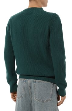 Мужской кашемировый свитер ZEGNA темно-зеленого цвета, арт. UCK81A6/110 | Фото 4 (Драгоценные камни: Проставлено; Материал внешний: Шерсть, Кашемир; Длина (для топов): Стандартные; Материал сплава: Проставлено; Рукава: Длинные; Принт: Без принта; Стили: Кэжуэл; Мужское Кросс-КТ: Свитер-одежда)