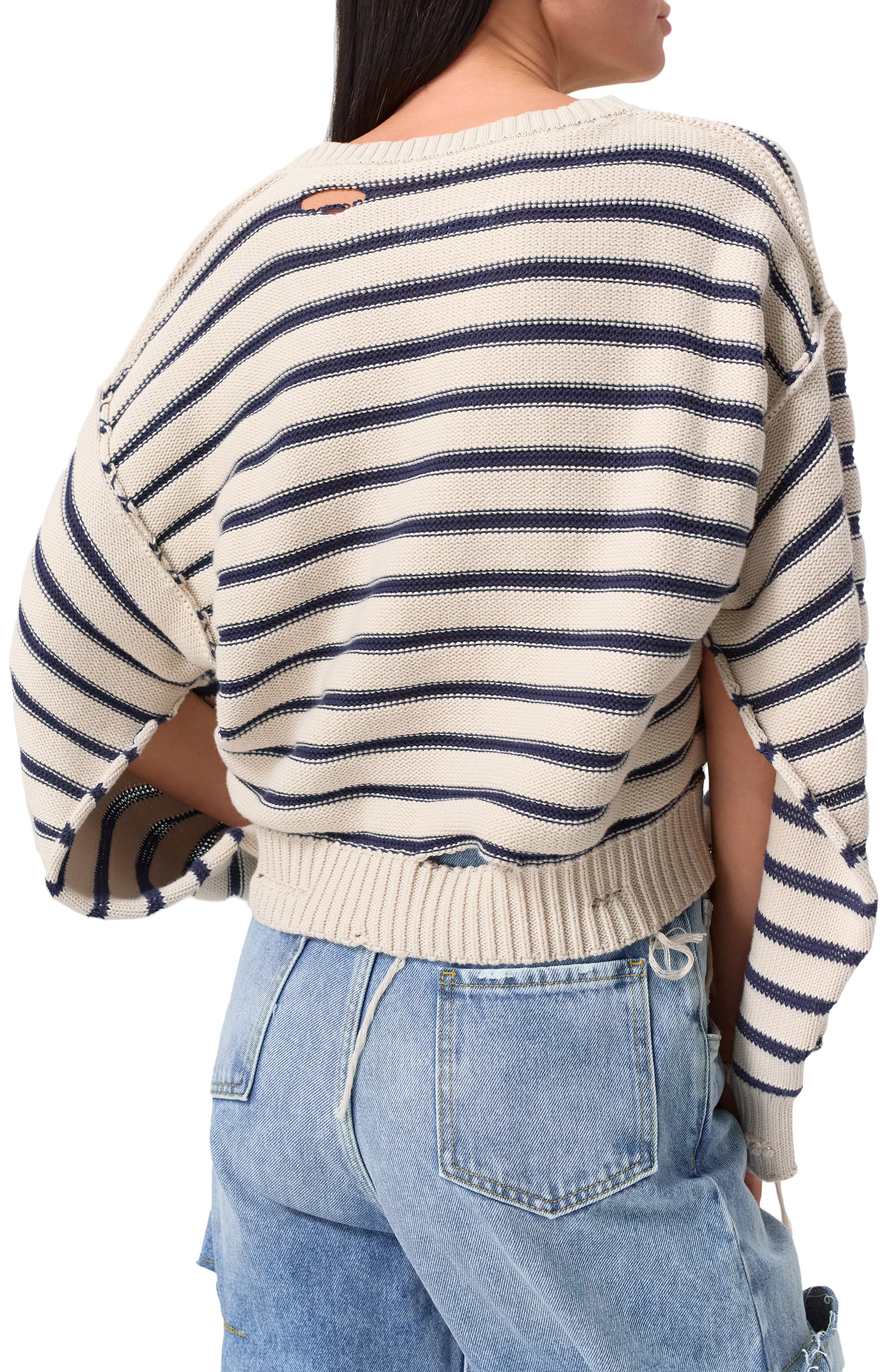 Хлопковый свитер MM6, арт. S52HL0042/M13080, фото 4