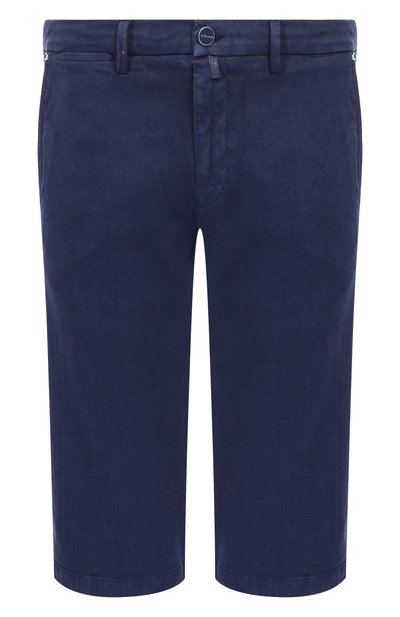 Мужские хлопковые шорты KITON, арт. UFBLACK0602F19