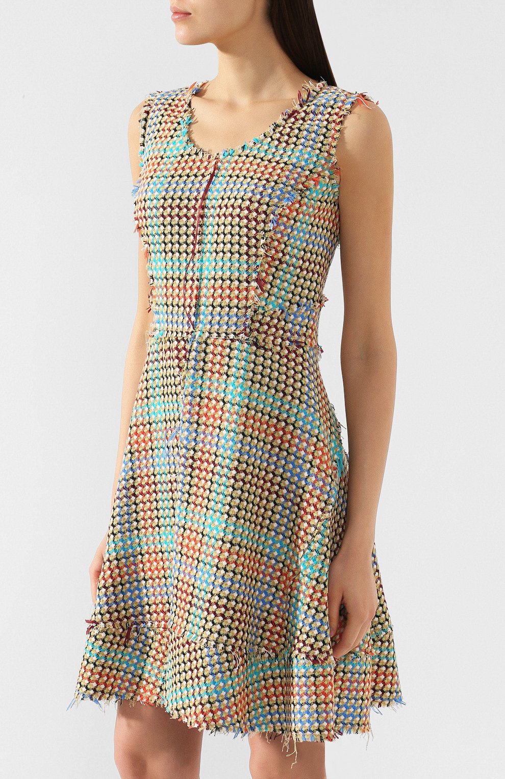 Хлопковое платье M MISSONI разноцветного цвета по цене 39950 руб., арт. 2DG00079/2W000J, фото 3 Хлопковое платье M MISSONI, арт. 2DG00079/2W000J, фото 3