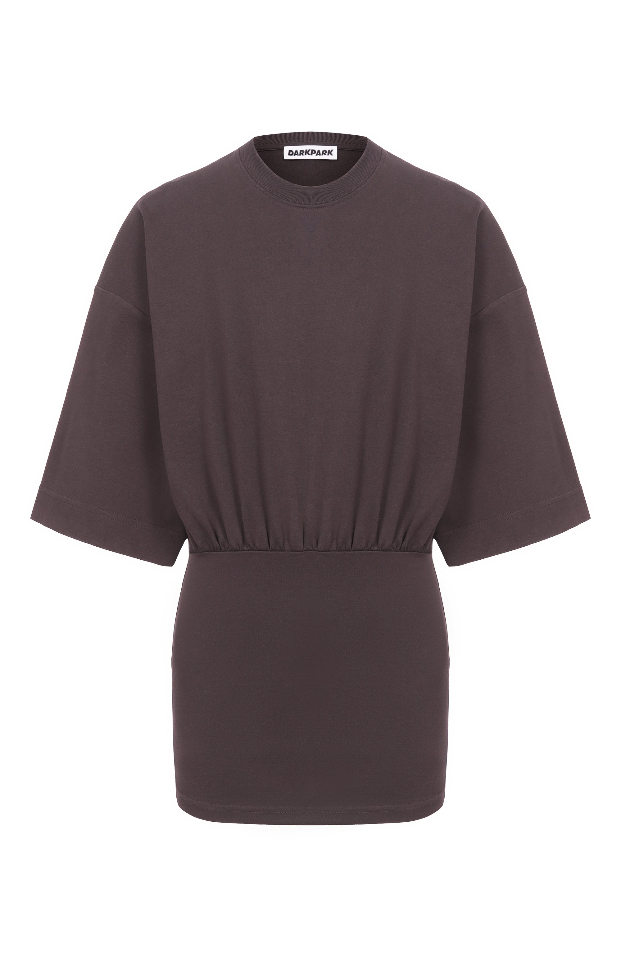 Хлопковый топ DARKPARK коричневого цвета по цене 22950 руб., арт. WJE16/JER01, фото 1 Хлопковый топ DARKPARK, арт. WJE16/JER01, фото 1