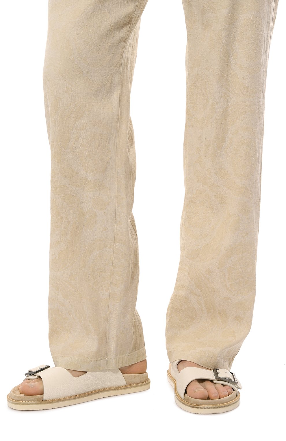 Кожаные шлепанцы BRUNELLO CUCINELLI, арт. MPUALCY235, фото 3