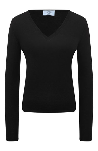 Женский пуловер из кашемира и шелка PRADA, арт. P24N1F-10G4-F0002-221