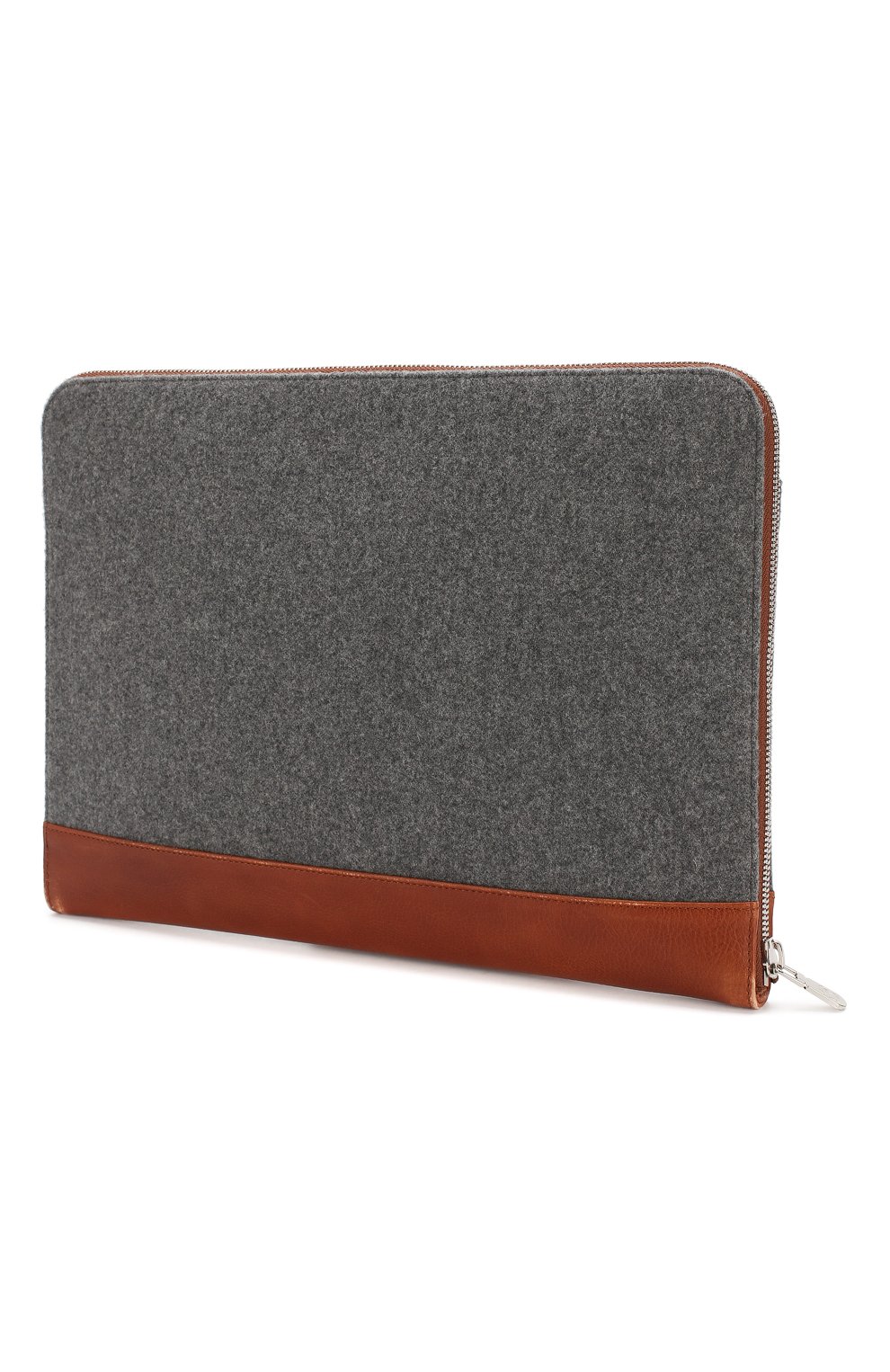 Комбинированная папка для документов BRUNELLO CUCINELLI серого цвета по цене 121000 руб., арт. MWFRU349, фото 3 Комбинированная папка для документов BRUNELLO CUCINELLI, арт. MWFRU349, фото 3