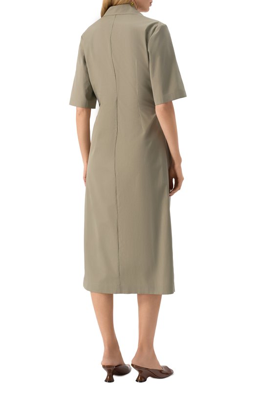 Хлопковое платье Dries Van Noten 251-011033-1374 Серый  251-011033-1374 Фото 4