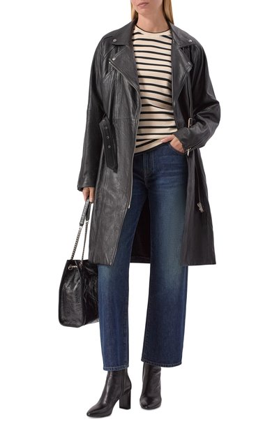 Кожаное пальто SAINT LAURENT, арт. 798778/YCNV2, фото 2