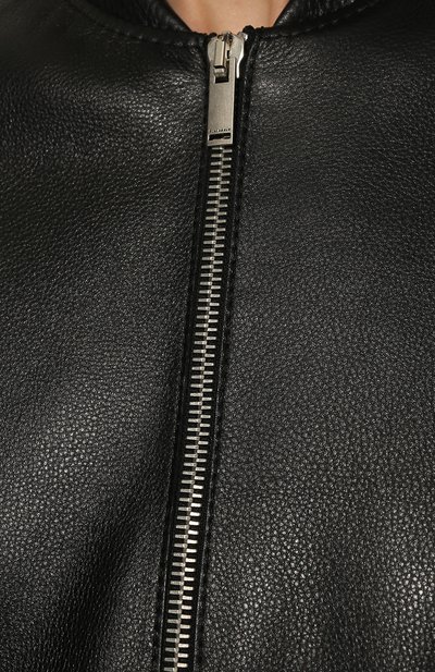 Кожаный бомбер YULIAWAVE, арт. 1A2LT01100567BLCM, фото 5