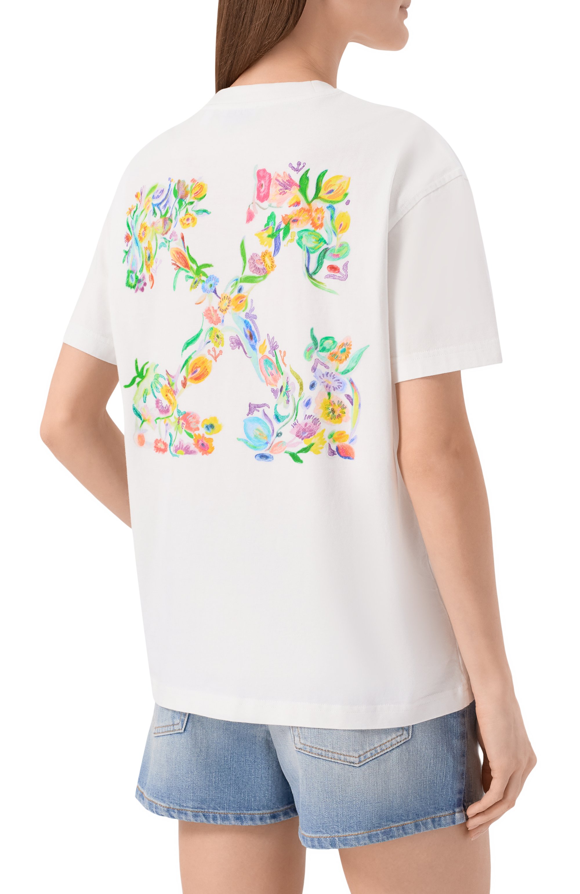 Хлопковая футболка OFF-WHITE, арт. 0WAA089S26JER002, фото 4