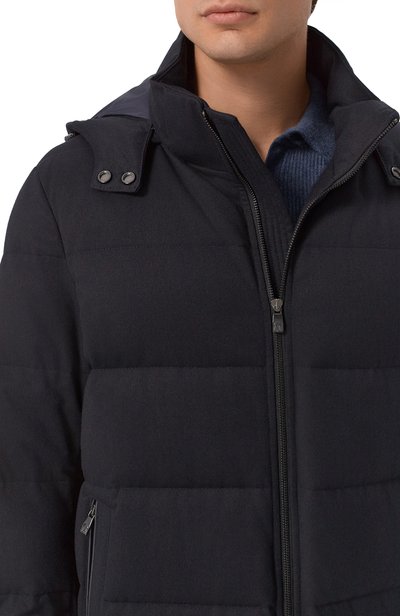 Пуховик CORNELIANI темно-синего цвета по цене 118000 руб., арт. 2825U9/2A20157, фото 5 Пуховик CORNELIANI, арт. 2825U9/2A20157, фото 5