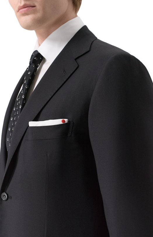 Шерстяной пиджак Kiton UA81K0127021_1 Чёрный  UA81K0127021_1 Фото 5