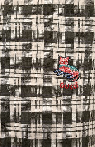 Хлопковая рубашка GUCCI, арт. 633460/ZAFD3, фото 5