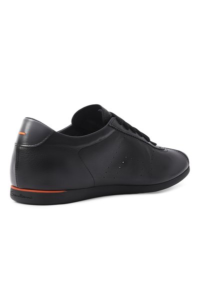 Кожаные кеды SANTONI черного цвета по цене 97550 руб., арт. WBYG61449NEATFIY, фото 5 Кожаные кеды SANTONI, арт. WBYG61449NEATFIY, фото 5