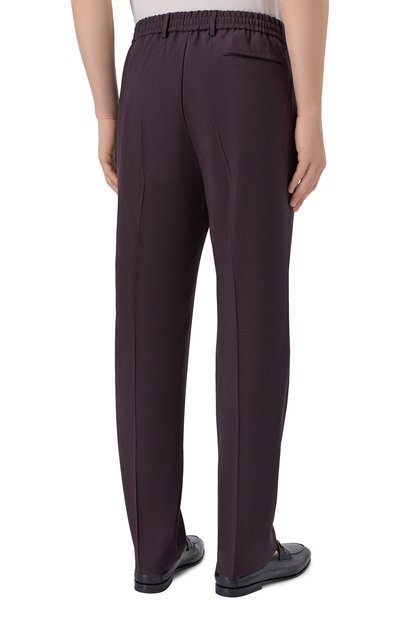 Брюки из шерсти и вискозы BERWICH темно-коричневого цвета по цене 39750 руб., арт. SPIAGGIA 20/ZG1350, фото 4 Брюки из шерсти и вискозы BERWICH, арт. SPIAGGIA 20/ZG1350, фото 4