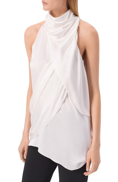 Атласный топ BALMAIN, арт. GF0AG905/SE95, фото 3