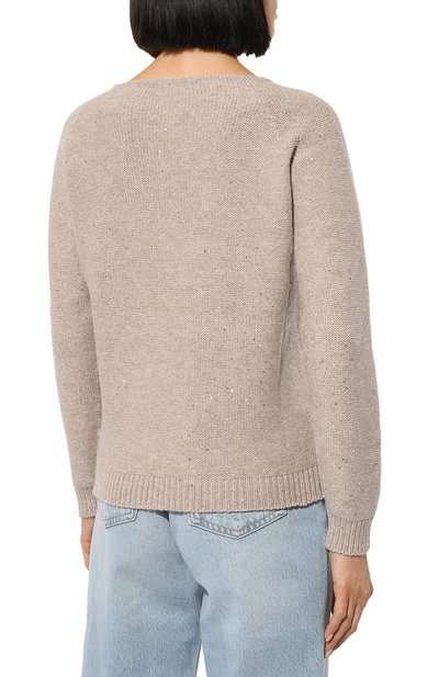 Пуловер из шерсти и вискозы GRAN SASSO бежевого цвета по цене 46850 руб., арт. 14201/33000, фото 4 Пуловер из шерсти и вискозы GRAN SASSO, арт. 14201/33000, фото 4