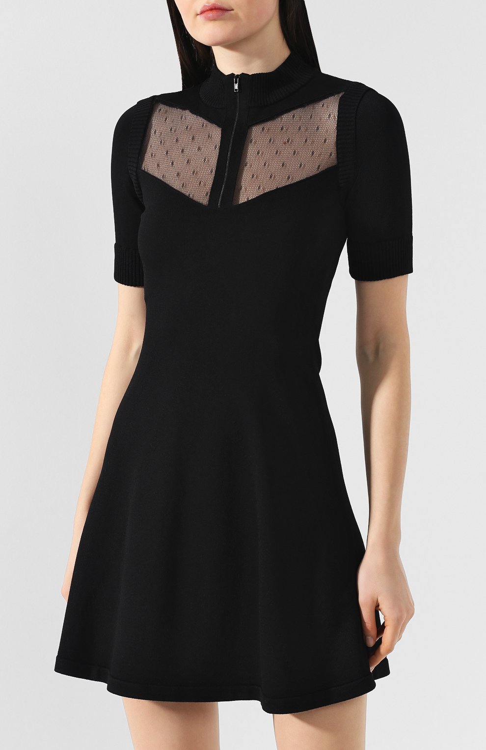 Платье из вискозы REDVALENTINO черного цвета по цене 38900 руб., арт. RR3KDA05/FNE, фото 3 Платье из вискозы REDVALENTINO, арт. RR3KDA05/FNE, фото 3