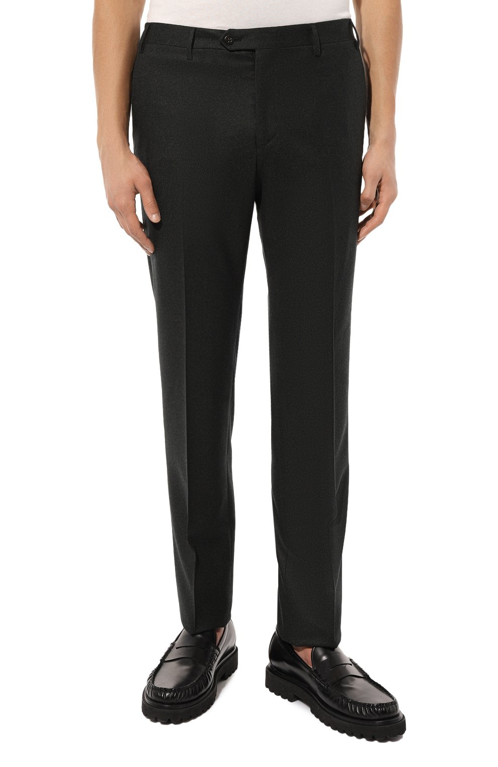 Шерстяные брюки CORNELIANI зеленого цвета по цене 39700 руб., арт. 925B01-3818111, фото 3 Шерстяные брюки CORNELIANI, арт. 925B01-3818111, фото 3