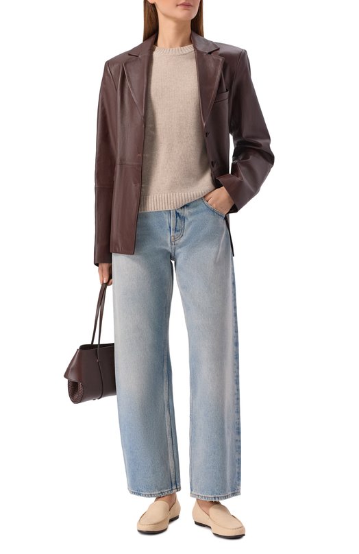 Кашемировый пуловер Loulou de Saison DARA Бежевый  DARA Фото 2