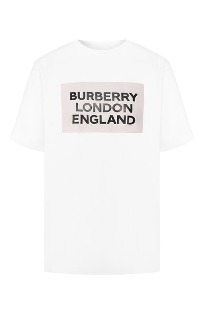Женская хлопковая футболка BURBERRY, арт. 4560856