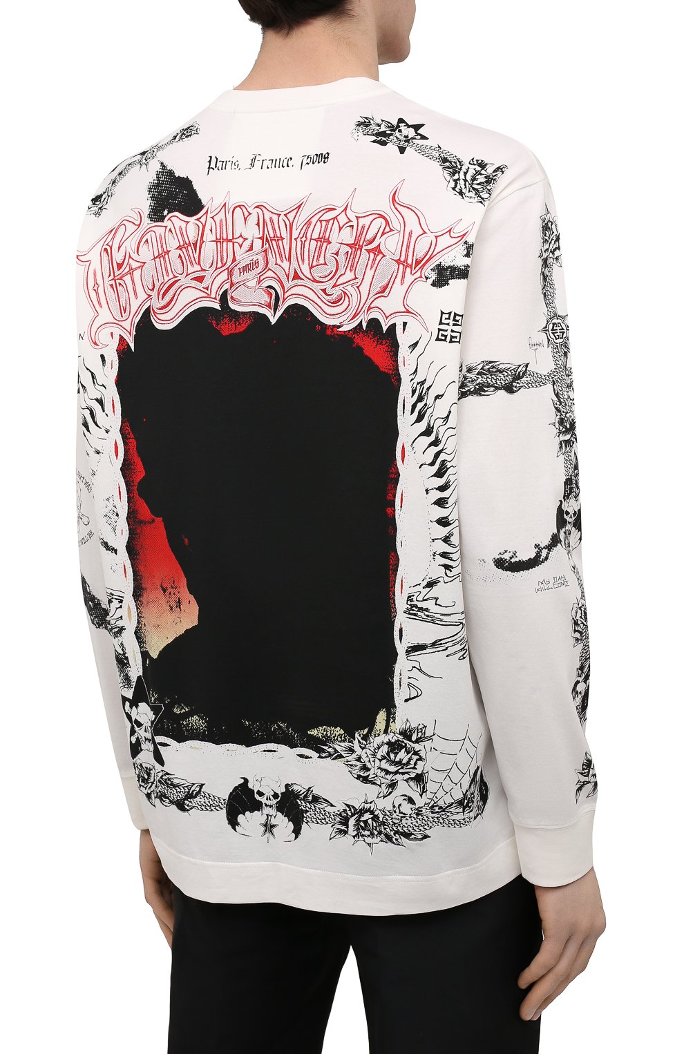 Хлопковый лонгслив GIVENCHY, арт. BM71343Y6B, фото 4