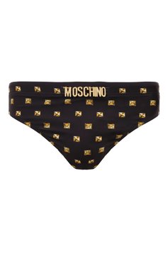 Мужские плавки MOSCHINO черного цвета, арт. A4221/9403 | Фото 1 (Материал внешний: Синтетический материал; Принт: С принтом; Мужское Кросс-КТ: плавки; Материал сплава: Проставлено; Нос: Не проставлено)